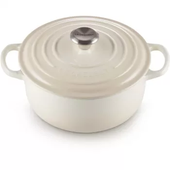 Le Creuset Signature apvalus kepimo indas 22 cm Meringue kremas (21177227164430)