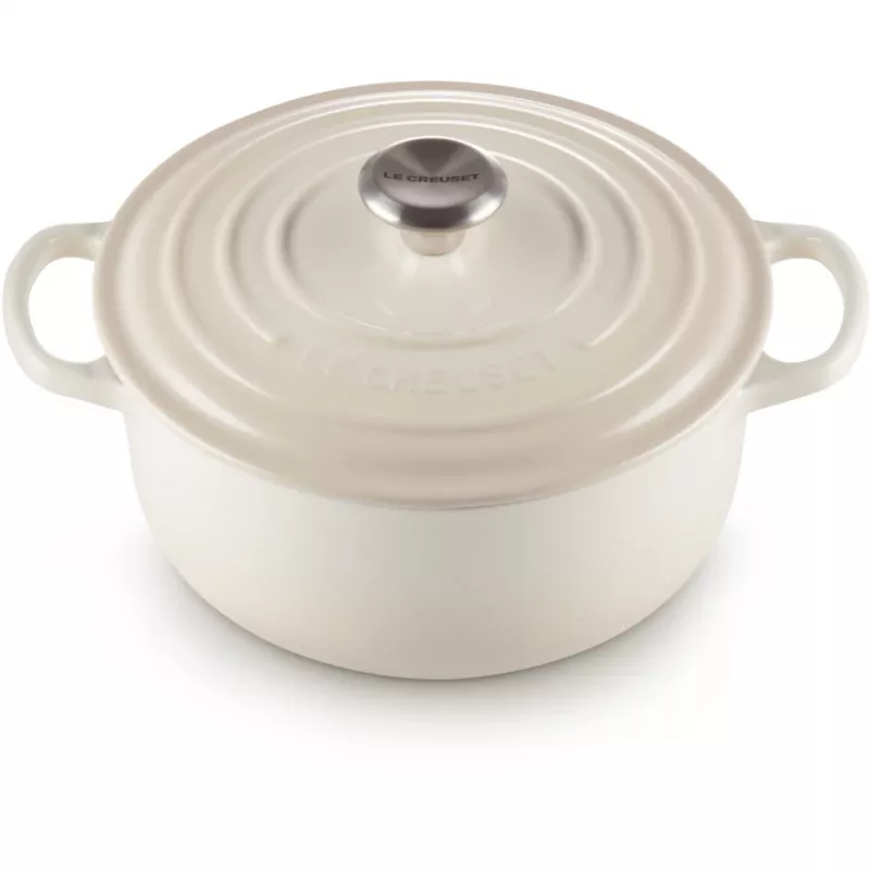 Le Creuset Signature apvalus kepimo indas 22 cm Meringue kremas (21177227164430)
