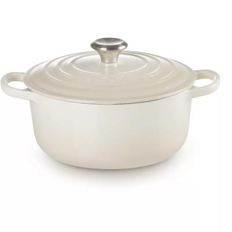Le Creuset Signature apvalus kepimo indas 22 cm Meringue kremas (21177227164430)