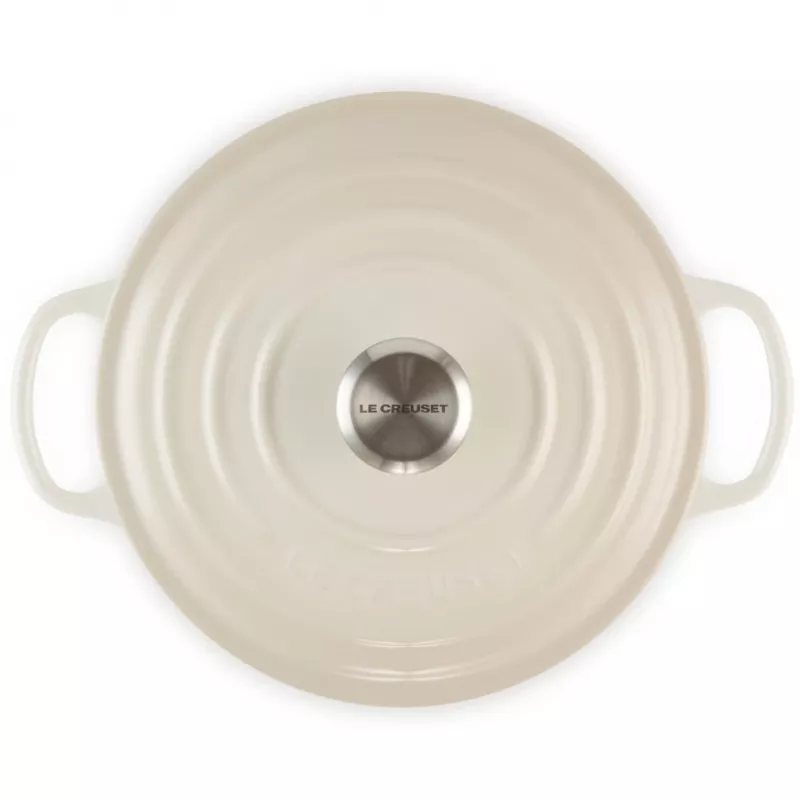 Le Creuset Signature apvalus kepimo indas 22 cm Meringue kremas (21177227164430)