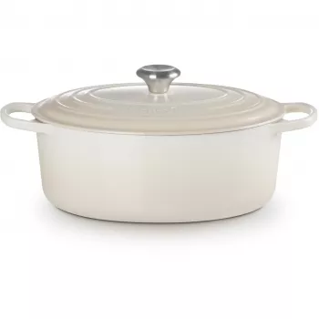 Le Creuset Signature Roaster oval 31 cm meringue (21178317164430)