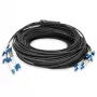 Digitus Pre-assembled Fiberglass Universal Breakout Cable Single Mode OS2 12 Pluoštų LC/UPC - LC/UPC 150m