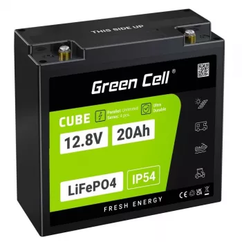 UPS baterija Green Cell GC-LFPGC12V20AH LiFePO4 12.8V 20Ah, 256Wh, 185x80x170 mm, 3 kg