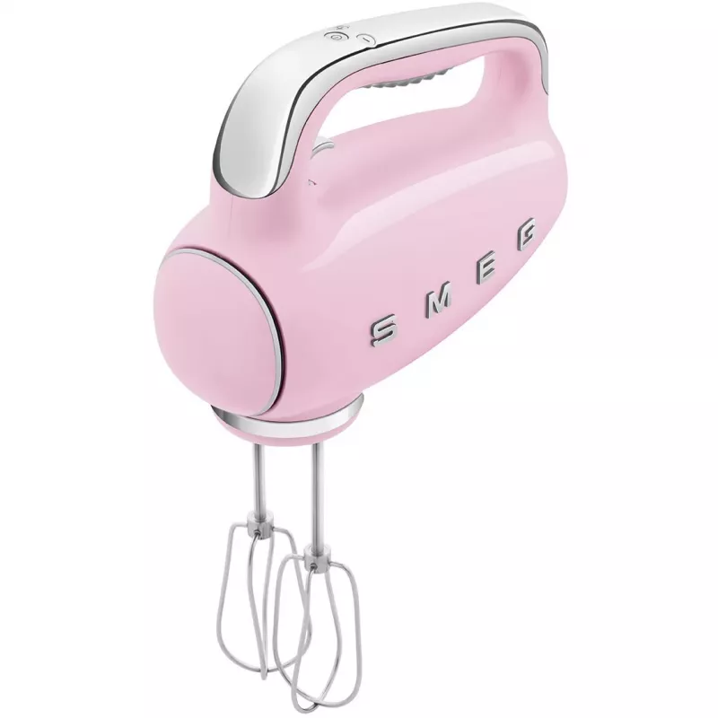 Smeg HMF01PKEU rankinis plaktuvas 50-ųjų retro dizainas rožinis
