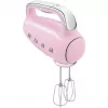 Smeg HMF01PKEU rankinis plaktuvas 50-ųjų retro dizainas rožinis