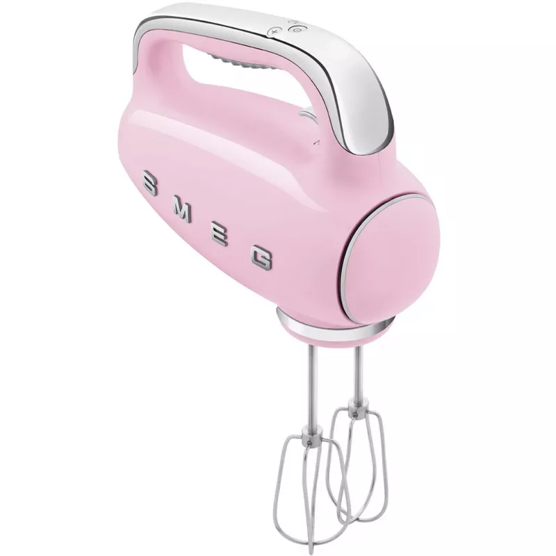 Smeg HMF01PKEU rankinis plaktuvas 50-ųjų retro dizainas rožinis