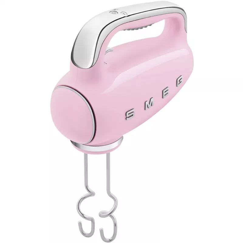 Smeg HMF01PKEU rankinis plaktuvas 50-ųjų retro dizainas rožinis