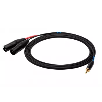SSQ MIXLR3 garso kabelis 3,5 mm TRS stereo → 2x XLR vyriškas, 3 m