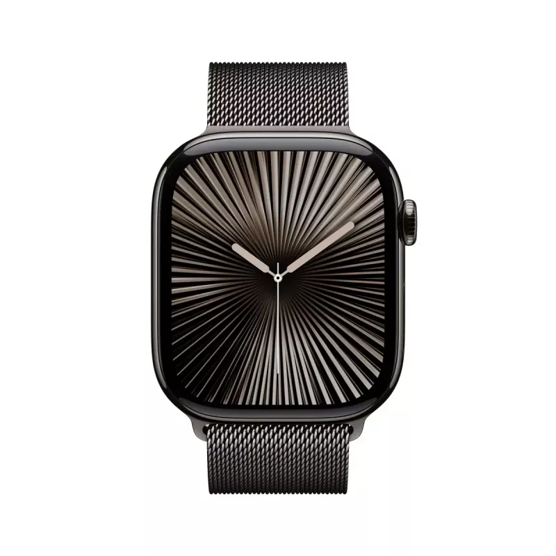 Išmanusis laikrodis Apple Watch Series 10 GPS + Cellular 46mm Slate Titanium korpusas su Slate Milanese Loop apyranke - S/M
