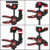 Stalo spaustuvas Bessey EZR15SET vienos rankos, 150 mm fiksavimo plotis, 60 mm gerklės gylis, juoda/raudona