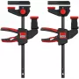 Stalo spaustuvas Bessey EZR15SET vienos rankos, 150 mm fiksavimo plotis, 60 mm gerklės gylis, juoda/raudona