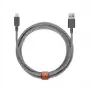 USB-A į Lightning laidas Native Union Belt Cable XL 3 m juodas baltas