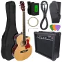 V-TONE EAG SET NT - rinkinys (4/4 elektroakustinė gitara, natūrali + stiprintuvas)