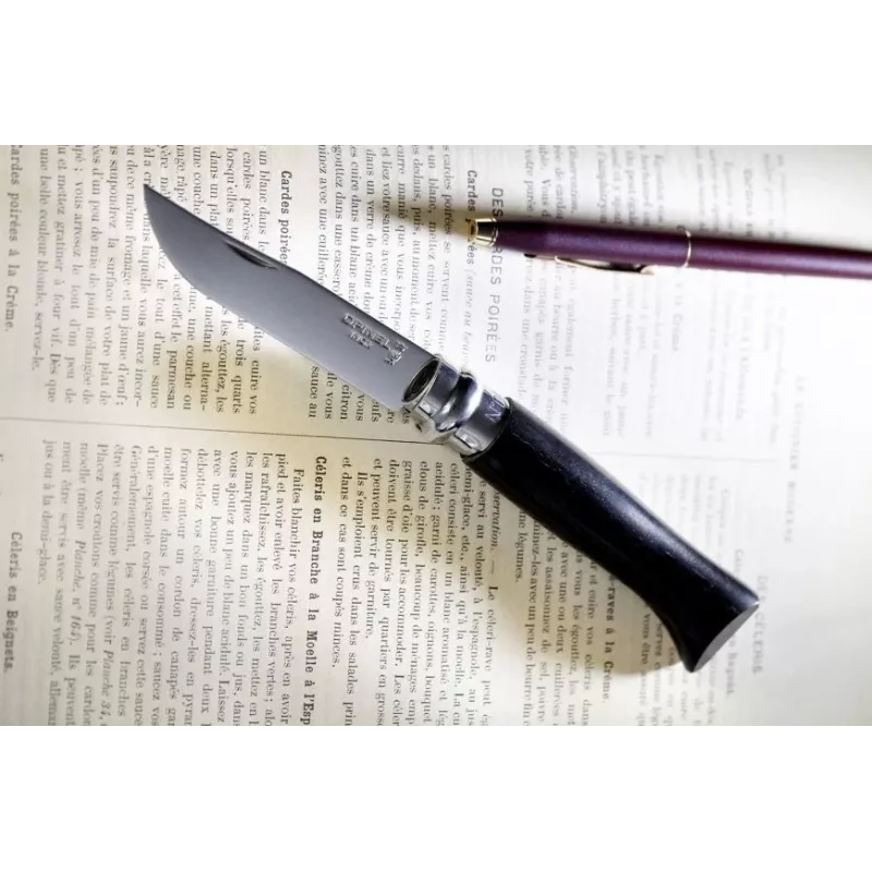 Sulankstomas peilis Opinel N°08 Collector Black, ašmenų ilgis 8,5 cm