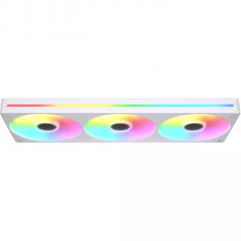 COUGAR Unity360-FB 360 mm vieno rėmo ARGB PWM atvirkštinis ventiliatorių rinkinys, 120 mm x3, 700–1600 RPM, FDB, baltas
