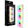 COUGAR Unity360-FB 360 mm vieno rėmo ARGB PWM atvirkštinis ventiliatorių rinkinys, 120 mm x3, 700–1600 RPM, FDB, baltas