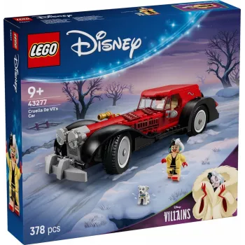 LEGO rinkinys Kruelos de Vil automobilis 43277 – kolekcinis konstravimo modelis