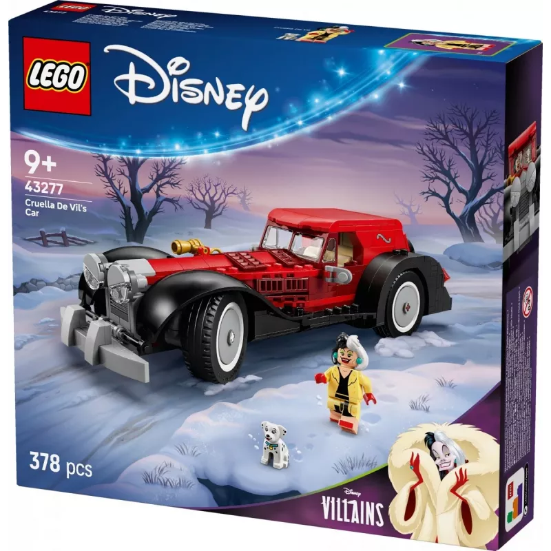 LEGO rinkinys Kruelos de Vil automobilis 43277 – kolekcinis konstravimo modelis