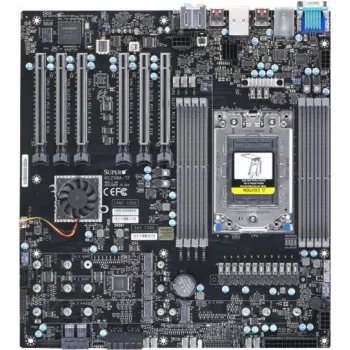 Motininė plokštė Supermicro M12SWA-TF – E-ATX – lizdas sWRX8 – AMD WRX80 mikroschemų rinkinys – USB-C Gen2, USB 3.2 Gen 1, USB 3.2 Gen 2, USB-C Gen 2x2 – 10 Gigabit LAN, Gigabit LAN – integruota grafika