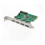 PCIe USB 3.0 plokštė Inateck KTU3FR-4P — 4 USB 3.0 prievadai, 15 kontaktų SATA maitinimas