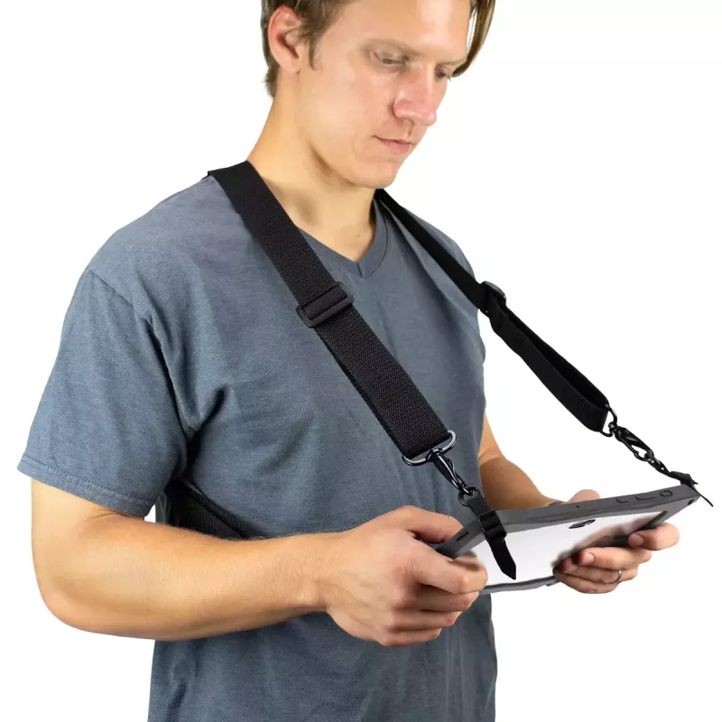 Prisitvirtinimo diržai Gamber-Johnson InfoCase FM-USHRN-KIT juodi, skirti Samsung Galaxy Tab Active4 Pro