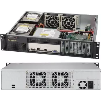 Serverio korpusas Supermicro SuperChassis 523L-505B 2U juodas