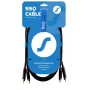 SSQ RCARCA2 SS-1432 Laidas 2x RCA - 2x RCA 2 m Juodas