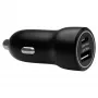 Automobilinis kroviklis d bramante re-charge — USB-C 30W + USB-A 18W, 12–24V, juodas