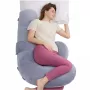 Momcozy PP007 F formos nėščiųjų pagalvė, velvet pilka