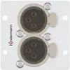 Kištukinis lizdas 2 x XLR Kindermann 7444000579