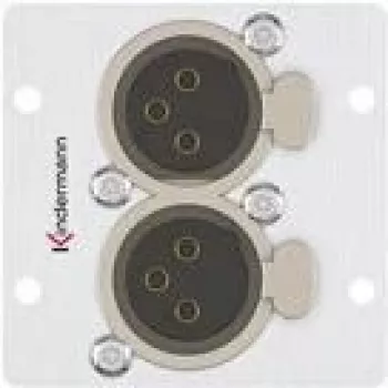 Kištukinis lizdas 2 x XLR Kindermann 7444000579