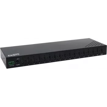 USB mazgas Exsys EX-12276HMS — 16 prievadų USB 3.2 Gen 2 mazgas su 16 USB-C lizdų