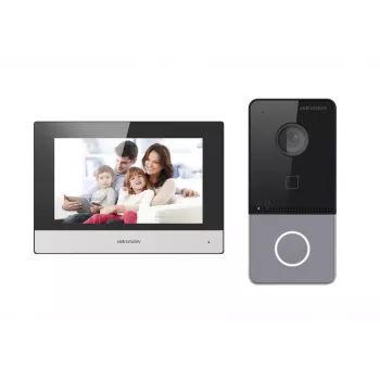 Vaizdo domofono sistema Hikvision DS-KIS603-P(C)/EU 2 MP 7 colių LCD