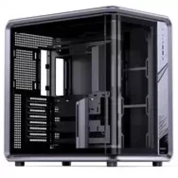 Korpusas Jonsplus BO400CG Midi-Tower ATX su grūdinto stiklo šoniniu dangčiu, šratinė pilka