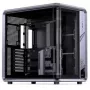 Korpusas Jonsplus BO400CG Midi-Tower ATX su grūdinto stiklo šoniniu dangčiu, šratinė pilka
