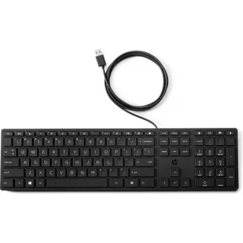 HP Wired Desktop 320K klaviatūra, laidinė, USB, pilno dydžio, juoda