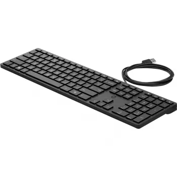HP Wired Desktop 320K klaviatūra, laidinė, USB, pilno dydžio, juoda