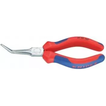 Knipex elektronikos ir precizinės mechanikos replės smailianosės 45° lenktos 160 mm 31 25 160