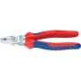 Knipex kombinuotos replės su jėgos perdavimu, 180 mm, chromuotos, daugiakomponentė rankena