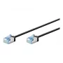 Goobay Ultra-Flexible CAT 6A Patch Cable slim U/FTP juoda - itin trumpas kištukas (74315)