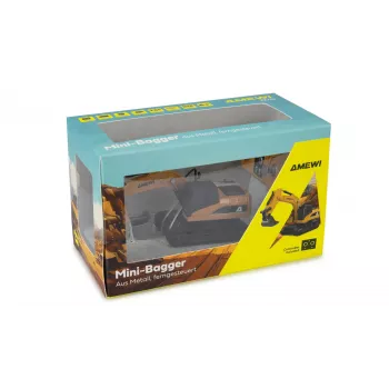 Radijo bangomis valdomas ekskavatoriaus modelis Amewi 22747, 1:64 mastelis, elektrinis variklis, nuo 6 metų