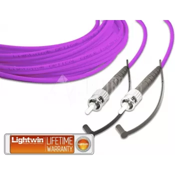 Lightwin LSP-50 ST-ST 5.0 OM4 šviesolaidinis pataikinis kabelis, simplex, MM OM4, ST – ST