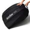 Godox P90L 90 cm šešiakampis minkštadėžė juoda nailono poliesteris su difuzoriais
