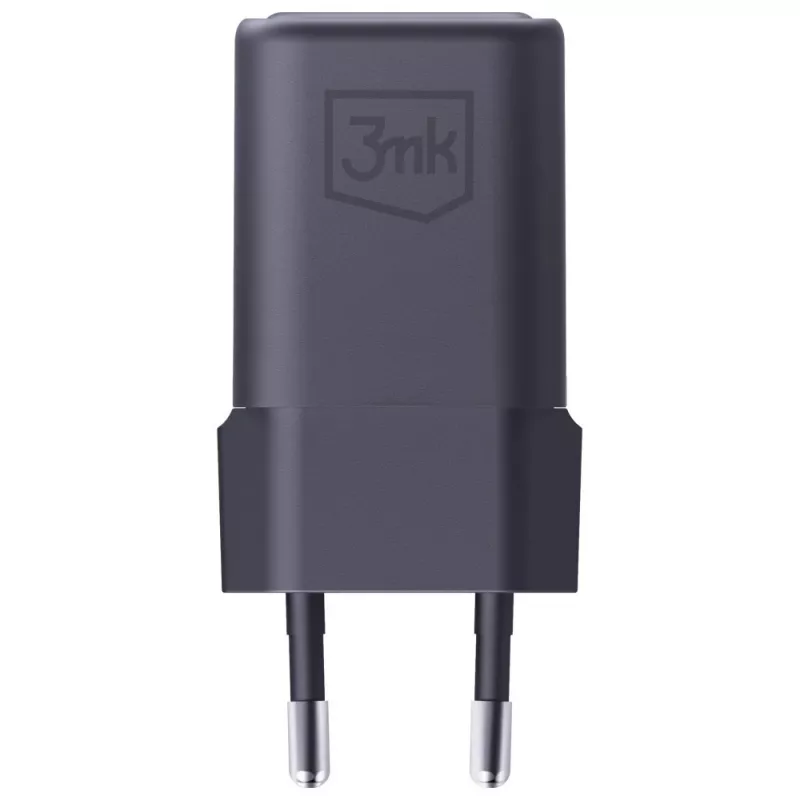 3MK Hyper Charger PD 33W GaN QC4+ juodas – 33W PD greitasis įkroviklis su GaN technologija