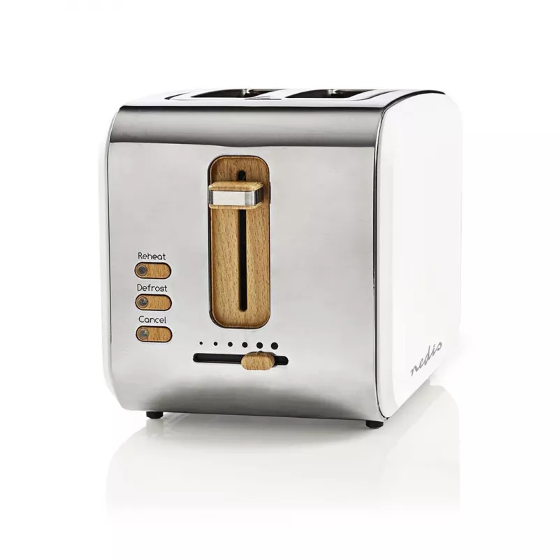 Skrudintuvas Nedis KABT510EWT, 2 platūs lizdai, soft-touch, baltas