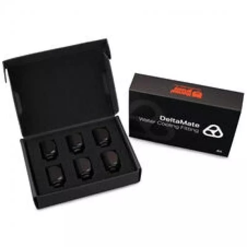 Thermalright DeltaMate Rotary 90° Black — 6 vnt. adapterių rinkinys aušinimo komponentams (TG-DM-FIT-6003)