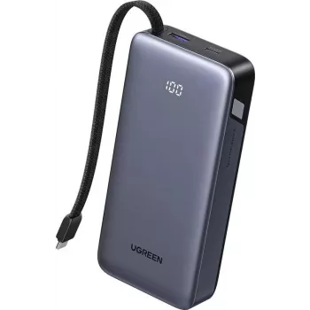 UGREEN Power Bank PB536 20000 mAh 45W nešiojamas įkroviklis pilkas