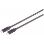 USB kabelis S/CONN 13-63035 USB4 Gen 3x2 2 m USB-C juodas