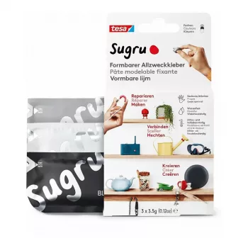 Silikoniniai klijai TESA 41231-00001-00 3,5 g juoda pilka balta