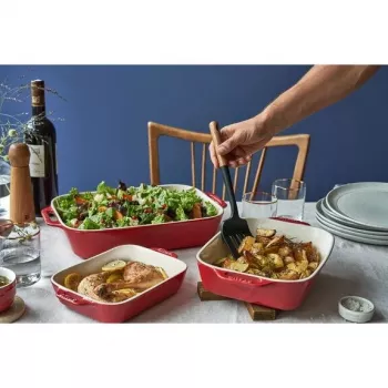 ZWILLING Staub Keraminis stačiakampis kepimo rinkinys 3 vnt, raudonas, iki 300°C